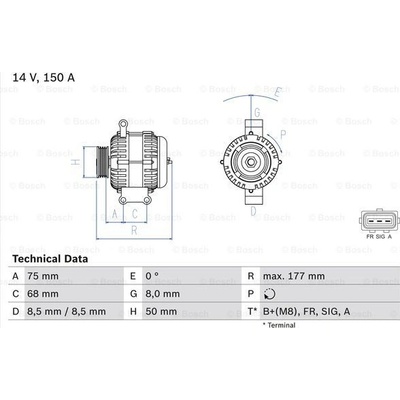 Alternátor BOSCH 0 986 082 590
