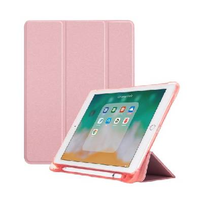флип калъф с функция за сън / събуждане и място за Apple Pencil за iPad 10, 2" (2019-2021) / Air 3 (2019) / Pro 10, 5" - розов (21624)