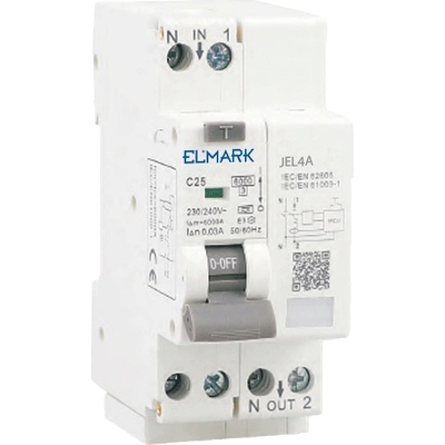ELMARK Afdd+rcbo jel8 6ka 1p+n 32a/30ma КРИВА c (40875)