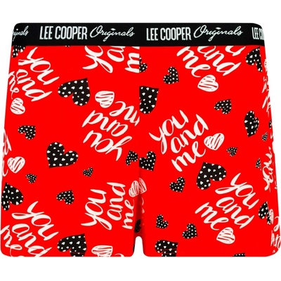 Lee Cooper Love dámské boxerky červená