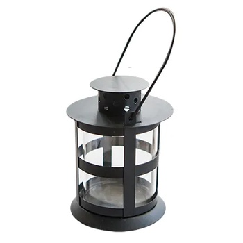 Image 1 of Chef`n Cn-Декоративен фенер ЧЕРЕН wy 5012-М-w 20 СМ 7855--3 (0198408)