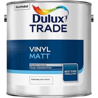 Dulux Trade Vinyl Matt PBW farba na steny prémiovej kvality biela 2,5 l