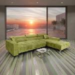 Bogdan Furniture I Ъглов диван Мебели Богдан Mod Maurice, 288/195/70, Лайм