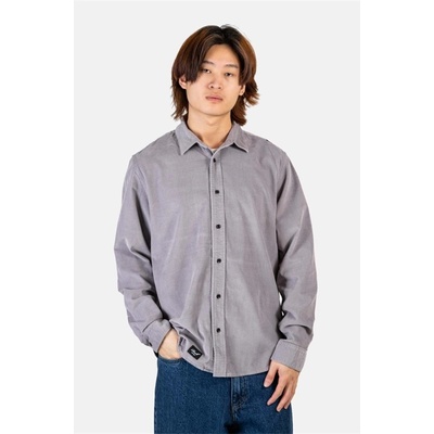 Reell košile strike shirt grey purple