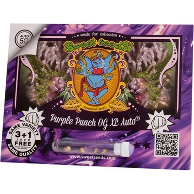 Sweet Seeds Purple Punch OG XL AUTO semienka neobsahujú THC 3 ks