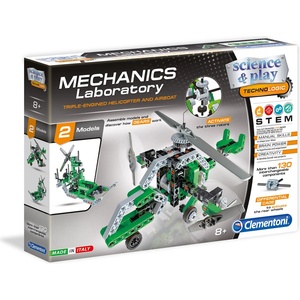 Clementoni Конструктор 130 елемента ХЕЛИКОПТЕР science play mechanics