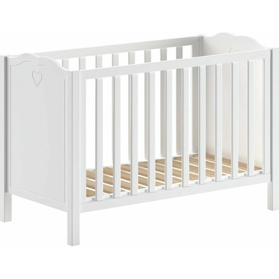 Vipack Biela postieľka z borovicového dreva 60x120 cm Amori