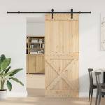 vidaXL Преплъзваща се врата NARVIK 95 x 210 см (213, 5 см) (3445393)