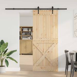 vidaXL Преплъзваща се врата NARVIK 95 x 210 см (213, 5 см) (3445393)