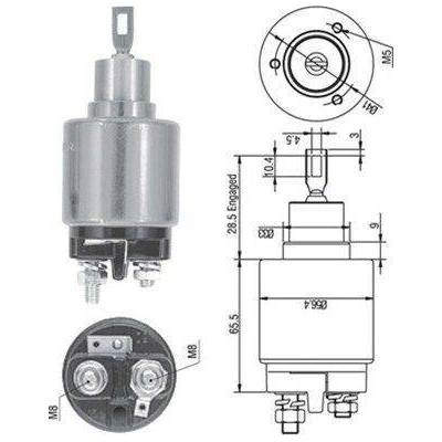 Elektromagnetický spínač, startér MAGNETI MARELLI 940113050128