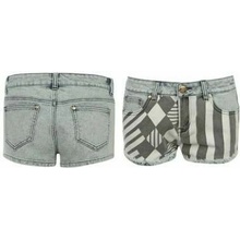 Golddigga Print Shorts Monochrome