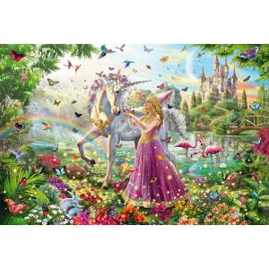 Schmidt Spiele - Puzzle A fairy in a magical forest - 200 piese