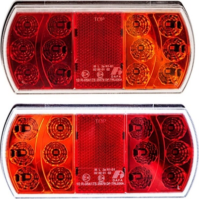 LED Zadné Svetlo 12v 24v Sada R + L