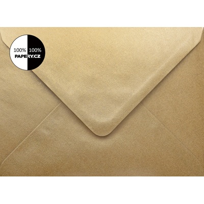 OBÁLKA METALICKÁ ZLATÁ RYZÍ C7 81x111 mm 100 gm2 šípová klopa – Zboží Mobilmania