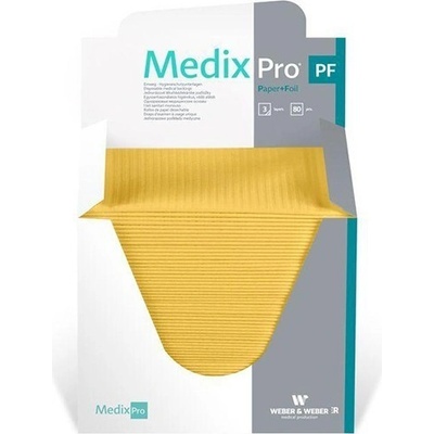 Podložka Medixpro v boxe 33 x 48 cm žltá 80 ks