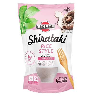 Miyata Konjakové nudle Shirataki ve tvaru rýže v nálevu 270g