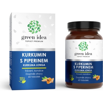 Green idea Kurkumín s piperínom bylinný extrakt 60 kapsúl