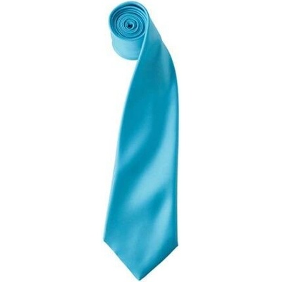 Premier Workwear Pánská saténová kravata PR750 Turquoise
