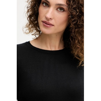 Luisa Spagnoli Вълнен пуловер Luisa Spagnoli в черно от лека материя 100104 (100104)