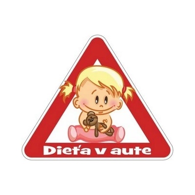 Nálepka dieťa v aute - dievča