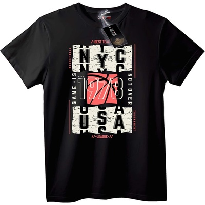 NOONEBRAND Тениска Urban NYC 1978 САЩ Баскетбол - 7XL, White