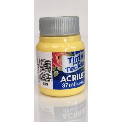 Acrilex farba na textil matná 37 ml 589, Canary Yellow
