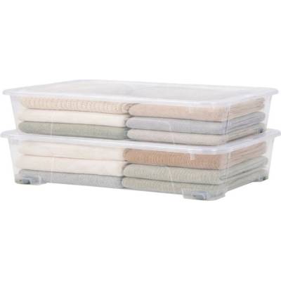 SUNDIS Úložný box pod postel VIEW BOX 50 l pod postel s víkem a kolečky