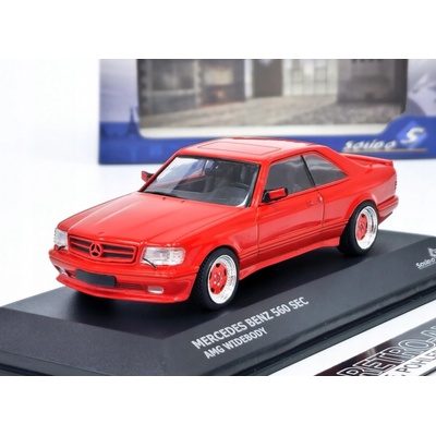 SOLIDO Mercedes-Benz 560 SEC AMG Wide Body 1990 Signal Red 1:43