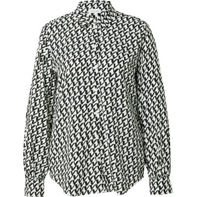 GERRY WEBER Блуза черно, бяло, размер 48