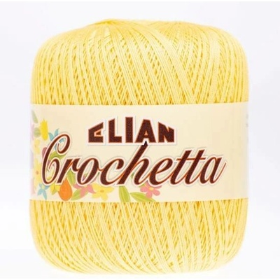 Háčkovací příze Elian Crochetta 3241 - žlutá