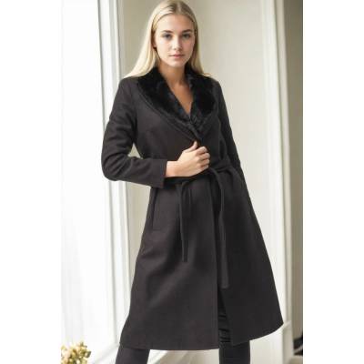 Dewberry Z6671 Women's coat šedá