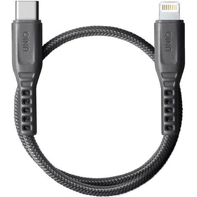 Uniq Кабел Uniq Flex, USB-C към Lightning, 18W, 30cm, сив (Uni000889-0)