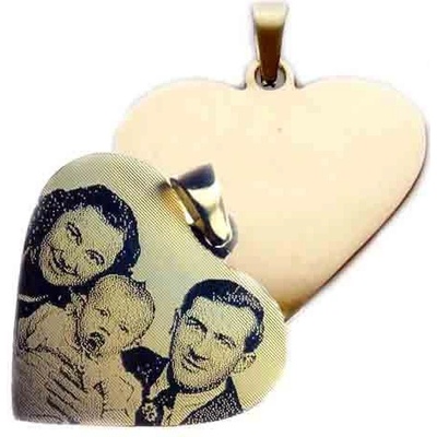 Zlatnictví Zlatíčko Zlatý přívěsek srdce destička žluté zlato P10.04