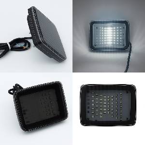  Led бяла задна светлина - габарит с 70 led диода, 12-24v, опушен