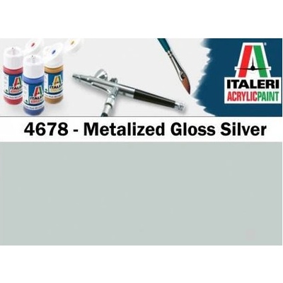 Italeri barva akryl 4678AP Gloss Silver 20ml
