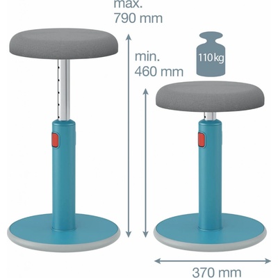 Leitz židle pro sezení/stání Ergo Cosy modrá 65180061 – Zbozi.Blesk.cz