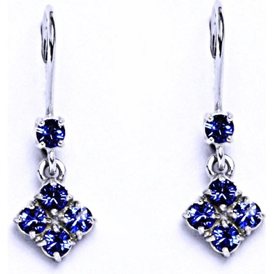 Čištín se Swarovski krystalem safír NK 1324V