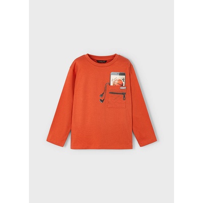 MINI Mayoral Triko s dlouhým rukávem BSKT oranžová