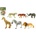 Teddies Сафари животни zoo 6бр пластмаса 10см (00311280)