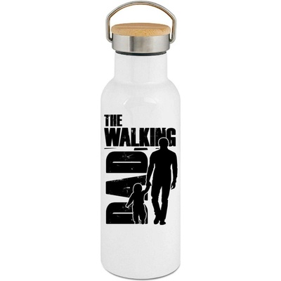 123TRIKO Walking DAD, černý potisk, táta a dítě 500 ml narozeniny