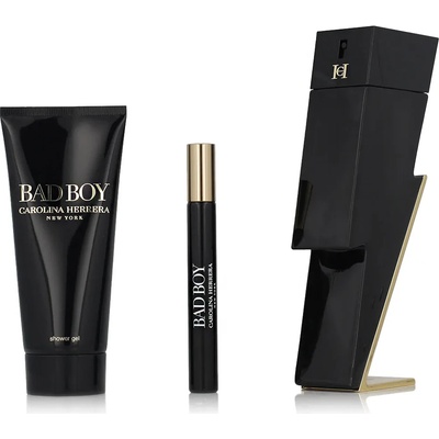 Carolina Herrera Bad Boy комплект за мъже Eau de Toilette 100 ml + Eau de Toilette 10 ml + Душ гел 1 опция Red Cover