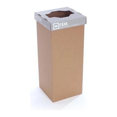 Recobin Odpadkový kôš na triedený odpad "Office", sivá, recyklovaný, 60 l