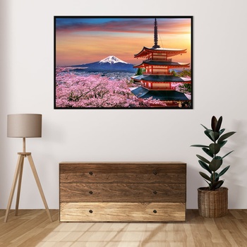 Decono Картина Черешови Цветове и Фуджи