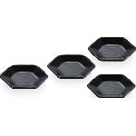 Le Creuset Купички за сосове и дипове Le Creuset шестоъгълни 9, 5 см черни 4 бр (69259951400030)