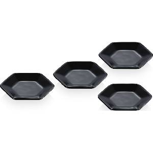 Le Creuset Купички за сосове и дипове Le Creuset шестоъгълни 9, 5 см черни 4 бр (69259951400030)