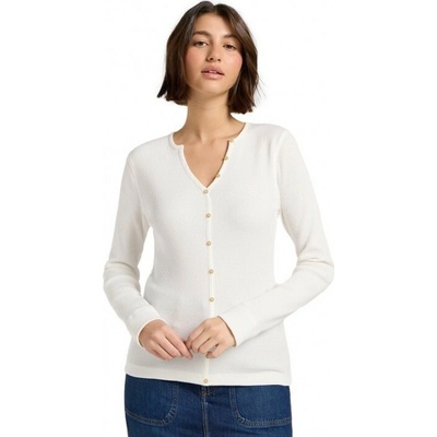 Wrangler Lee WASHED WAFFLE HENLEY ECRU
