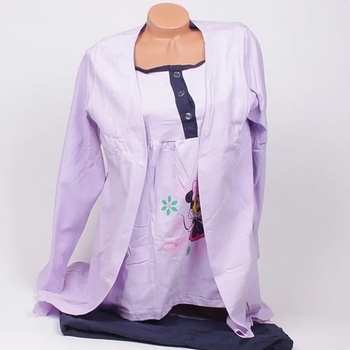 Image 1 of Комплект за бременни в лилаво и тъмносиньо с Мини