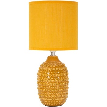 Mauro Ferretti Керамична настолна лампа в цвят горчица с текстилен абажур (височина 30, 5 cm) Points - Mauro Ferretti (171296000Y)