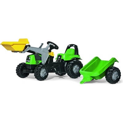 Rolly Toys Šliapací traktor Rolly Deutz s prívesom a nakladačom