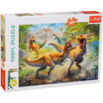 Trefl Пъзел Trefl от 160 части - Борбата с тиранозаврите (15360)